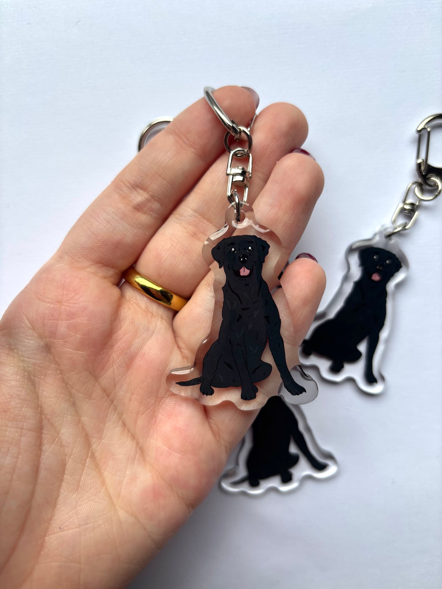 Llavero Labrador negro