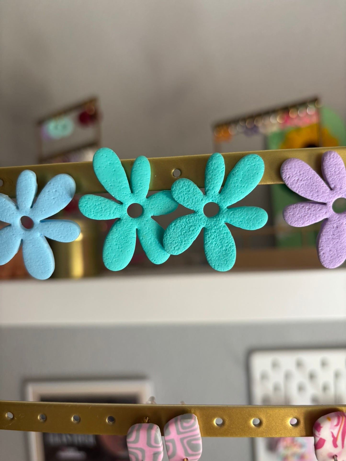 Pendientes REBAJAS Fiora grande verde menta