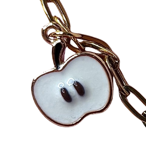 Charm collar : Manzana 3D