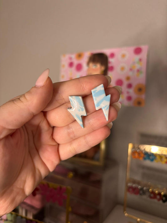 Pendientes REBAJAS rayos azul