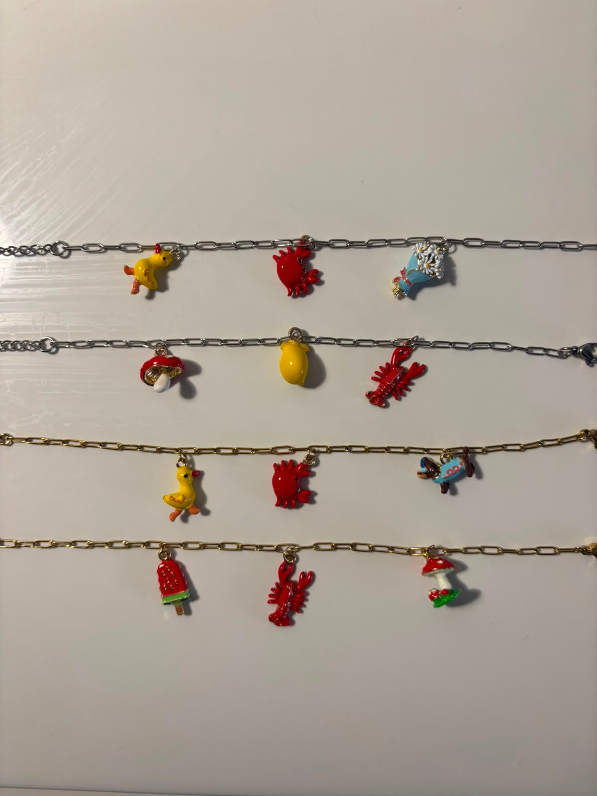 Pulseras con charms