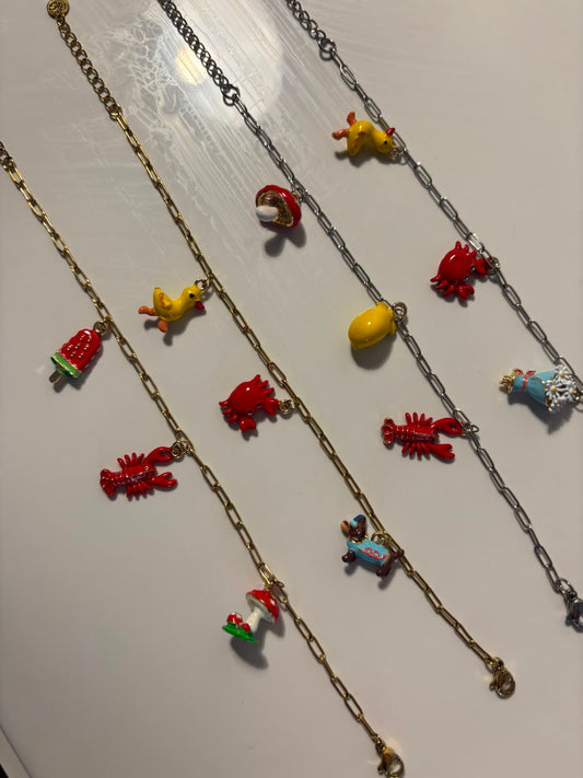Pulseras con charms