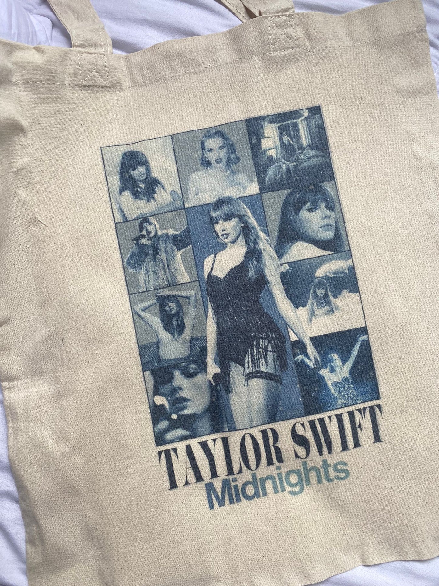 Tote bag sublimada Taylor Swift albums (Midnights)