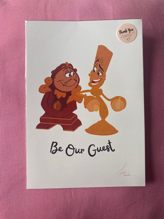 Print Be Our Guest (Bella y Bestia)