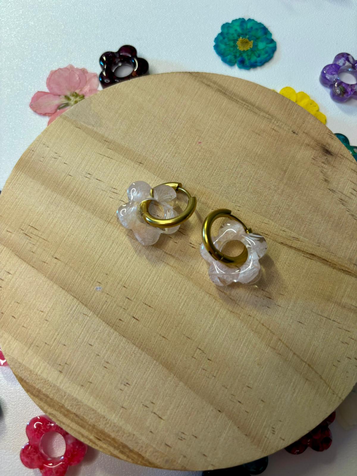 Flores de Hortensia y Phalaris blanco