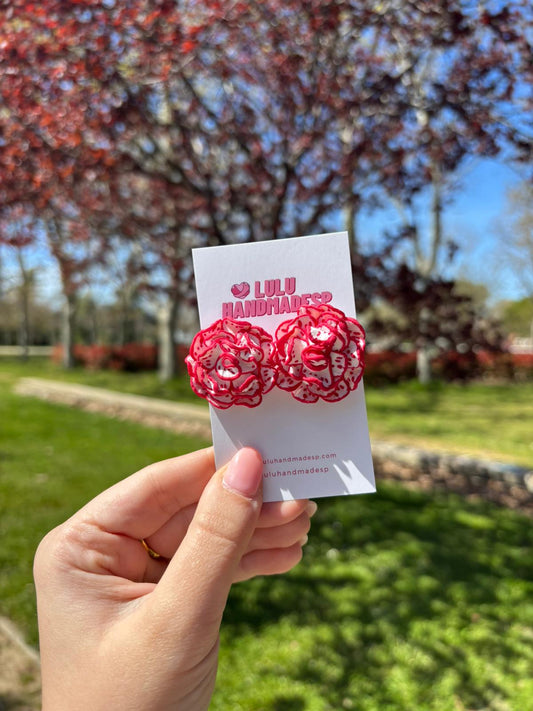 Chotis (Clavel rojo y blanco)