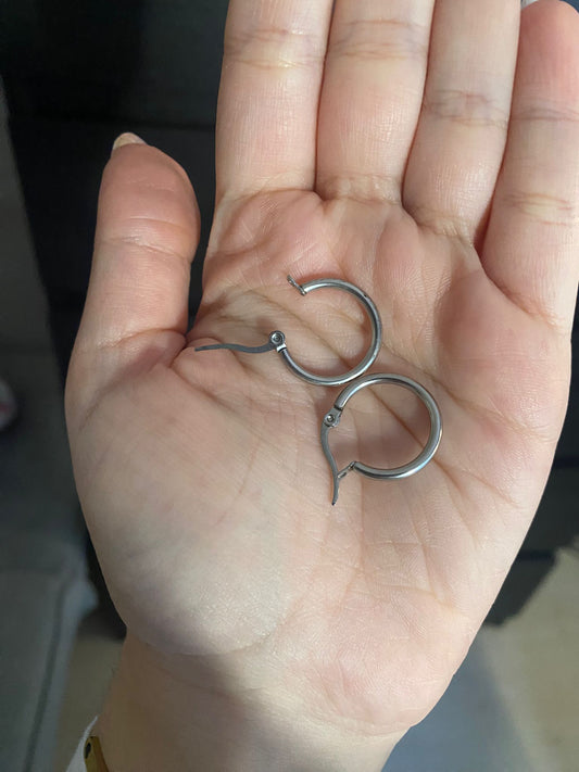 Aros plateados 19mm