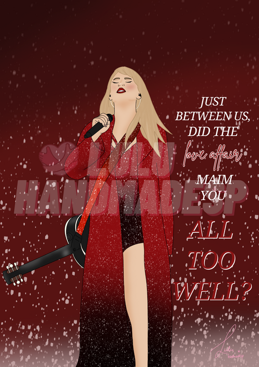 Print "All Too Well" Taylor Swift