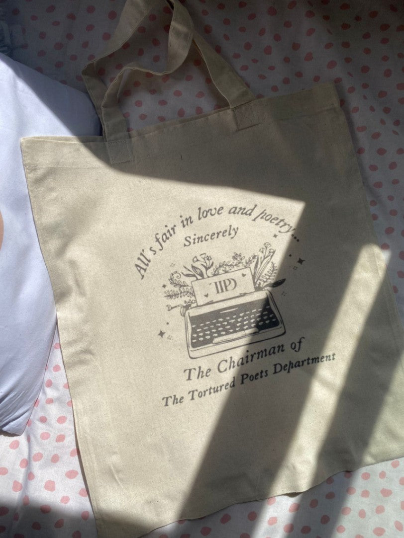 Tote bag The Tortured Poets Department maquina de escribir Taylor Swift