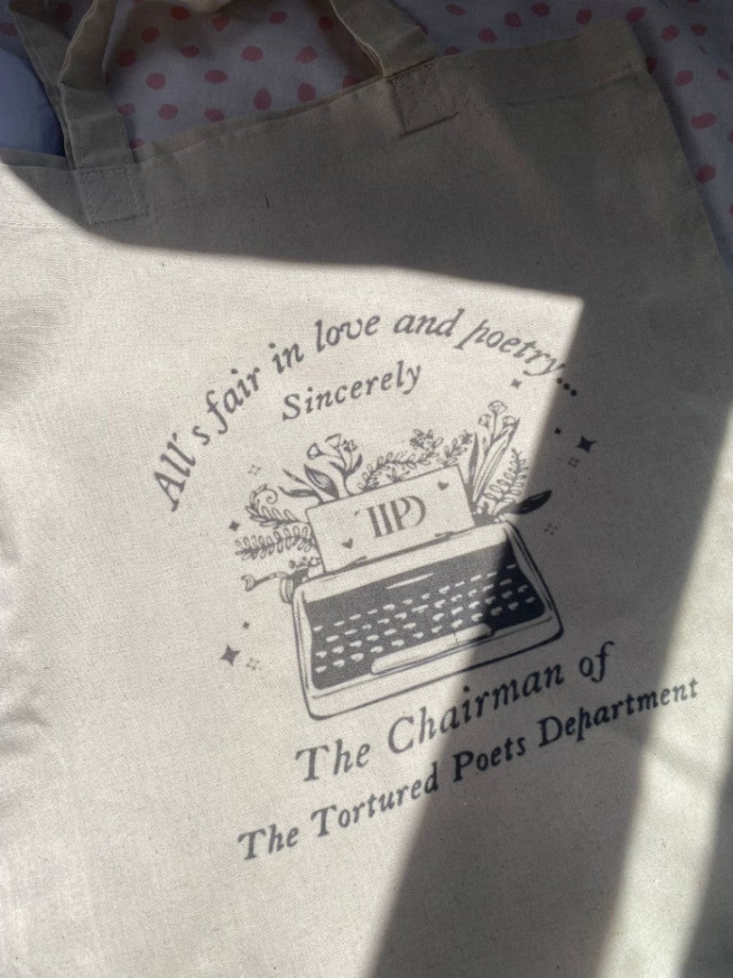 Tote bag The Tortured Poets Department maquina de escribir Taylor Swift